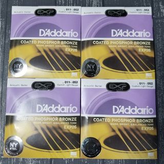 新品　D'Addario ダダリオ アコースティックギター弦 EXP26 4個(弦)