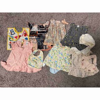 色々なブランドのベビー服、スタイ、リブハットなど10点セット80cm 