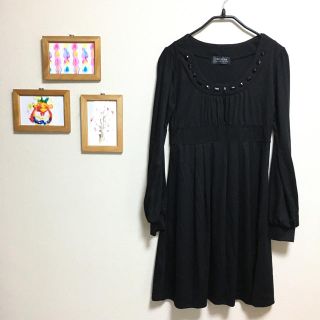 新品♡ビジューAラインワンピース(スナイデル.ダズリン.リランドチュール)(ミニワンピース)