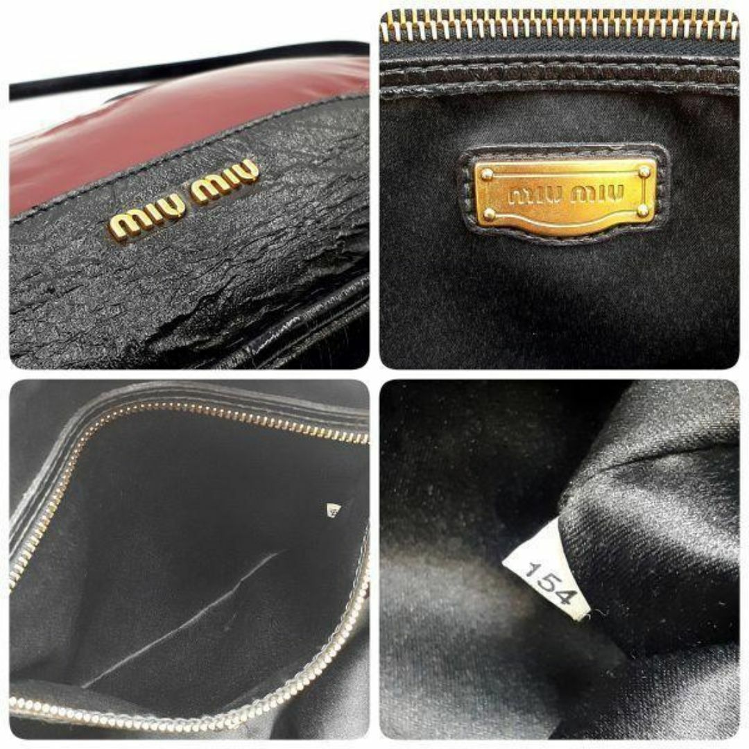 MIU MIU(ミュウミュウ)のミュウミュウ miumiu ハンドバッグ ショルダーバッグ 2WAY エナメル レディースのバッグ(ハンドバッグ)の商品写真
