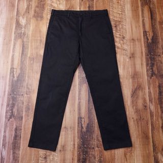 UNIQLO スリムフィットチノ メンズ ストレッチ 82 L ブラック PY7