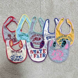 デニムダンガリー 【DENIM DUNGAREE】ベビービブ スタイ 8点セット