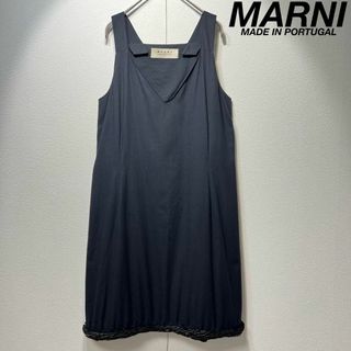 マルニ(MARNI)の希少 美品 マルニ スパンコール デザイン ノースリーブ ドレス ワンピース(ひざ丈ワンピース)
