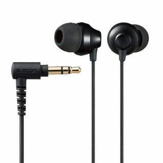 エレコム イヤホン 有線 カナル型 3.5mm 3極 L字プラグ φ10.0mm(ヘッドフォン/イヤフォン)