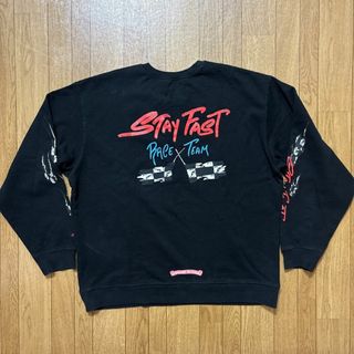 クロムハーツ(Chrome Hearts)のクロムハーツ stay fast ブラック Matty boy スウェット(スウェット)