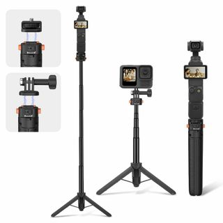 Osmo Pocket 3用 伸縮式自撮り三脚 アクションカメラ対応 ミニデスク