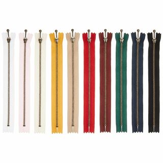 【人気商品】Y.K.K アンティークゴールド 玉付き ファスナー 止め 長さ20