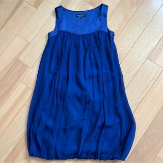 LAUTREAMONT BLACK サテンドレス　ワンピース　膝丈　サイズ1