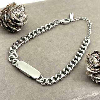 ブレスレット メンズ シルバー 喜平チェーン 新品 未使用 【PN326-1】
