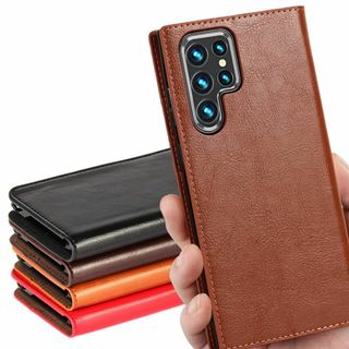 新品 S22 Ultra ケース 手帳型 【マグネット無し】 Galaxy S2(その他)