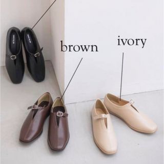 しまむら - しまむら tal.by yumi　センターBVカットパンプス　濃茶 brown