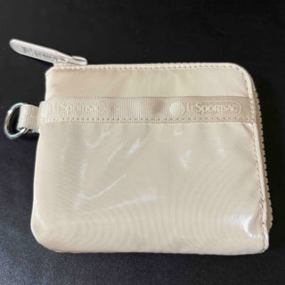 レスポートサック　SLIM WALLET カーキパテント 財布　二つ折り財布