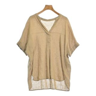 シップス(SHIPS)のSHIPS シップス ブラウス M ベージュ 【古着】【中古】【送料無料】(シャツ/ブラウス(長袖/七分))