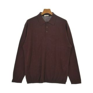 エイトン(ATON)のATON エイトン ニット・セーター M 赤 【古着】【中古】【送料無料】(ニット/セーター)