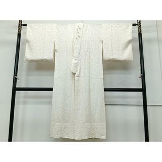 平和屋着物■長襦袢　無双仕立て　飛鶴地紋　半衿刺繍　正絹　逸品　CAAU6576xe(着物)