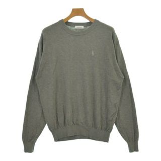 BROKEN BASE ブロークンベース ニット・セーター L グレー 【古着】【中古】【送料無料】(ニット/セーター)