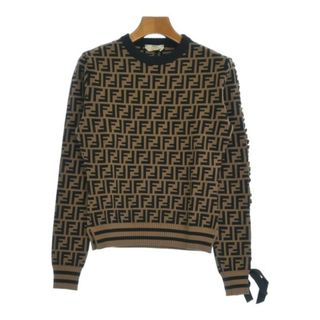 フェンディ(FENDI)のFENDI フェンディ ニット・セーター S 茶 【古着】【中古】【送料無料】(ニット/セーター)