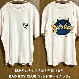 バッドボーイ(BADBOY)の訳あり！Lサイズ相当！BAD BOY CLUB(バッドボーイクラブ)古着半袖T(Tシャツ/カットソー(半袖/袖なし))