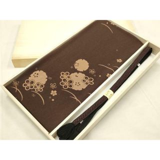 平和屋着物▼和装小物　帯締め・帯揚げセット　笹浪組　撚り房　雪輪花文　逸品　未使用　AAAW4549ay(和装小物)