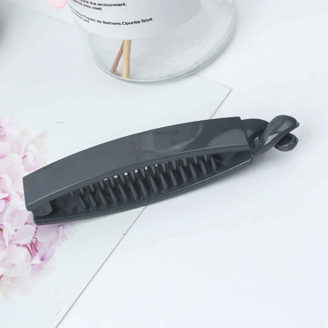 ナカノヤ バナナクリップ 1個 NKBV42CG レディースのヘアアクセサリー(バレッタ/ヘアクリップ)の商品写真