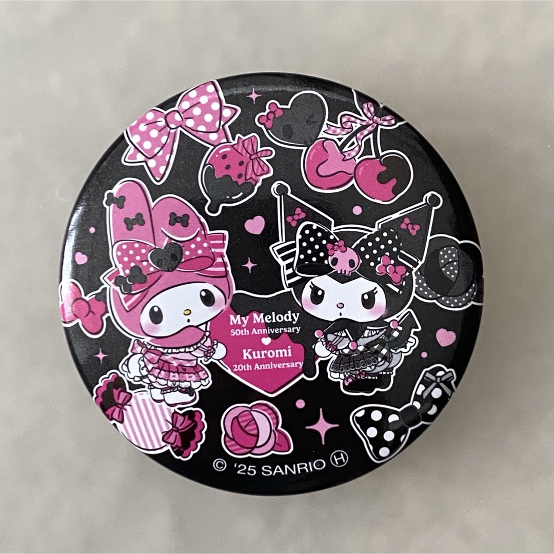 マイメロディ(マイメロディ)の缶バッジ　マイメロディー＆クロミ　 エンタメ/ホビーのおもちゃ/ぬいぐるみ(キャラクターグッズ)の商品写真