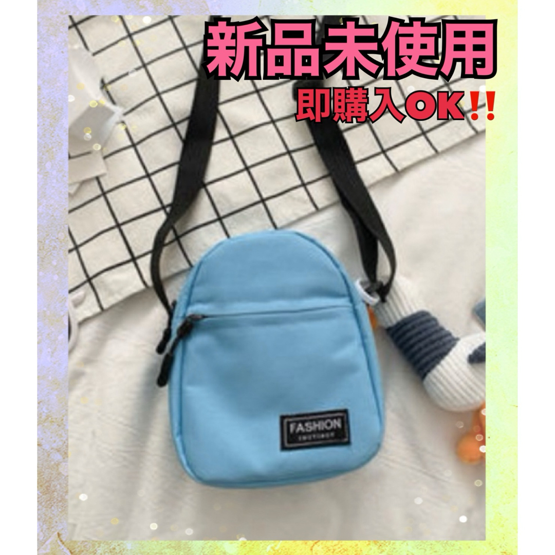 【新品】ナイロン製  ポーチ スマホ 斜めがけ 小物入れ ミニ ピンク  レディースのバッグ(ショルダーバッグ)の商品写真