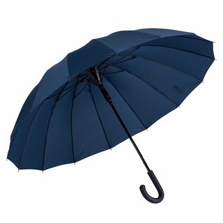 【数量限定】[Qesquilo] 傘 メンズ 長傘 16本骨 晴雨兼用傘 ワンタ