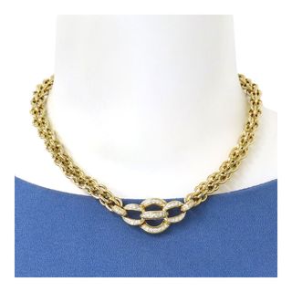 PIAGET - ピアジェ ダイヤモンド リンクチェーン ネックレス 18KT 750 (K18YG) レディース PIAGET [美品] 【中古】 【ジュエリー】