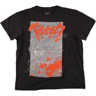 古着 BERSERK ベルセルク アニメ キャラクタープリントTシャツ メンズL相当 /eaa568823(Tシャツ/カットソー(半袖/袖なし))