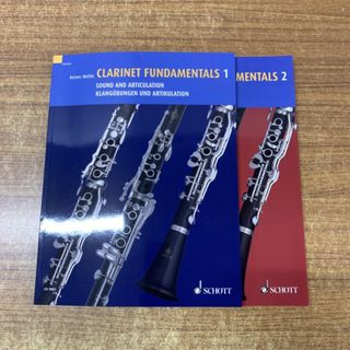 ▲01)【同梱不可】Clarinet Fundamentals 1・2 2冊セット/クラリネットの基礎/Reiner Wehle/ライナー・ヴェーレ/Schott Music/A(アート/エンタメ)