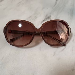 Zoff - Zoff サングラス レディース 大きめフレーム ブラウン系 UVカット