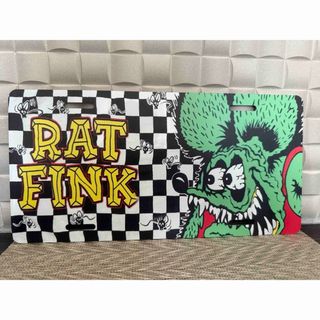 新品　ラットフィンク　メタルナンバープレート