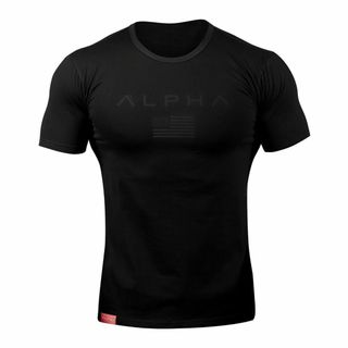[SHANLIANG] ジムtシャツ ストレッチ 半袖 細身 フィットネス トレ