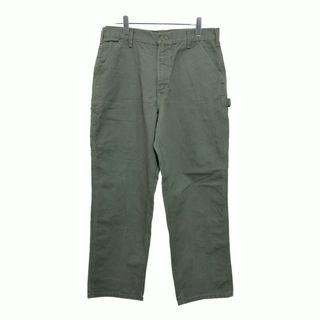 Carhartt カーハート ダック ペインターパンツ カーキ(メンズ W36 L32)中古 古着 U8294