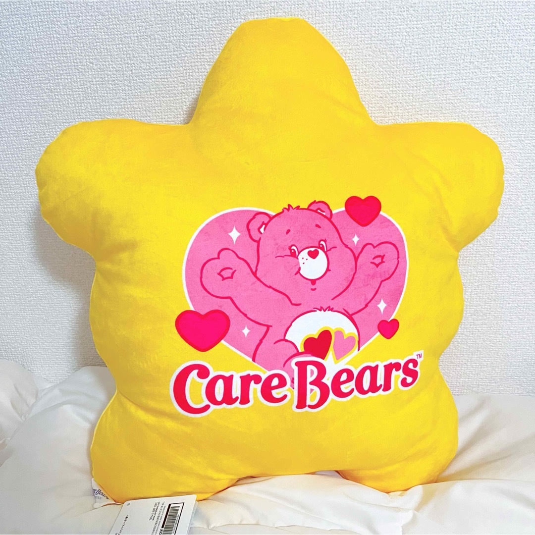 CareBears(ケアベア)のケアベア　スターバディ　クッション　新品未使用　プライズ エンタメ/ホビーのおもちゃ/ぬいぐるみ(ぬいぐるみ)の商品写真