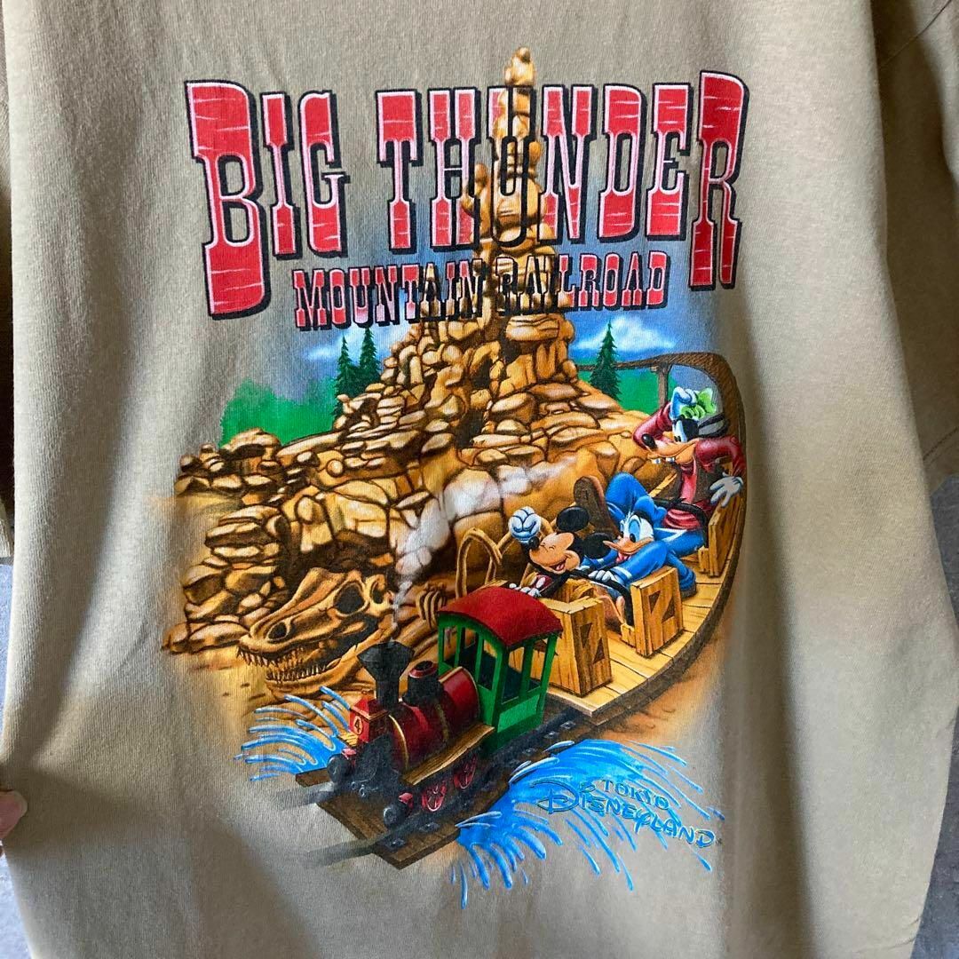Disney(ディズニー)の90sUSA製ミッキーBIG THUNDER MOUNTAIN TシャツLサイズ メンズのトップス(Tシャツ/カットソー(半袖/袖なし))の商品写真