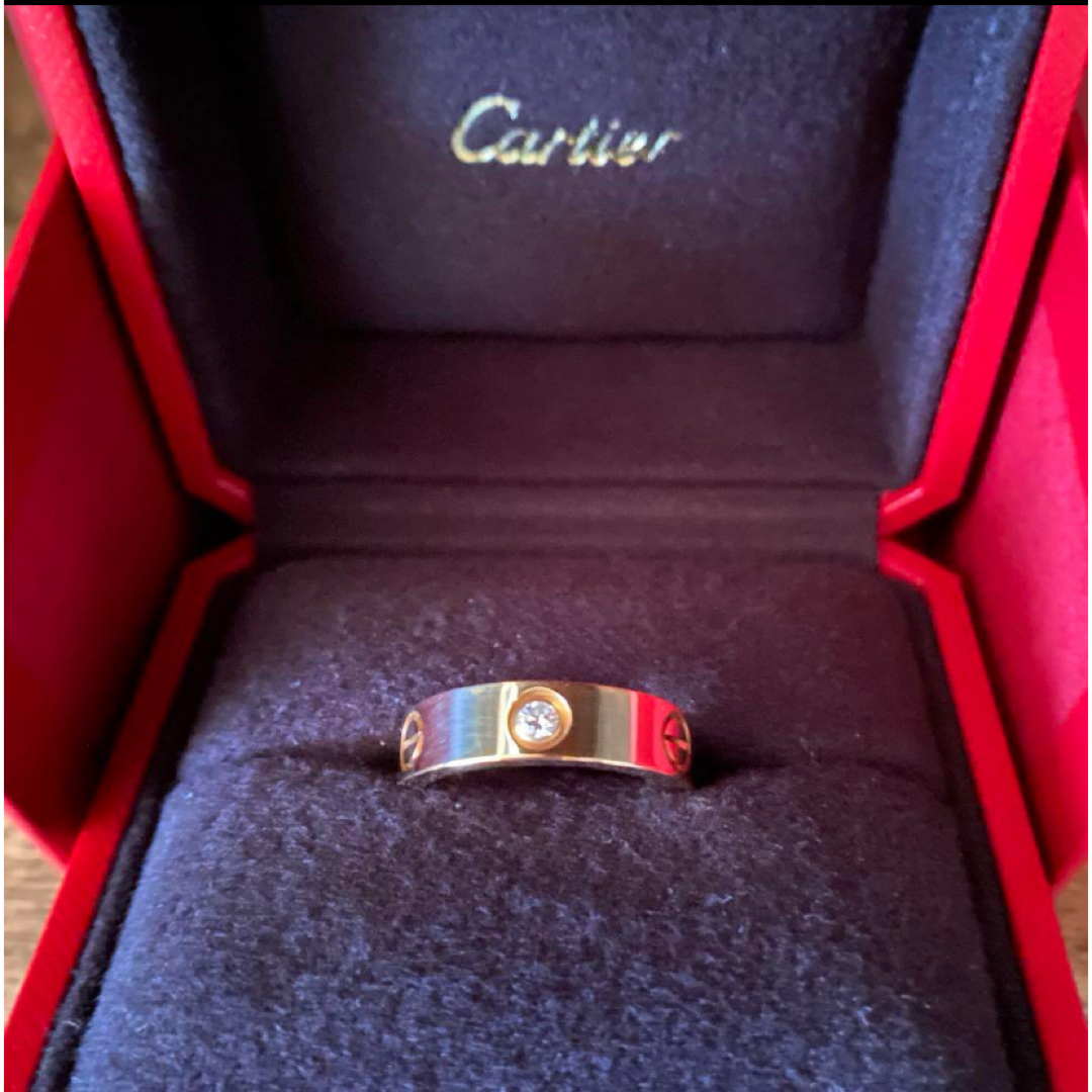 Cartier(カルティエ)の未使用❣️ カルティエ　ハーフダイヤモンド　YG750  57 レディースのアクセサリー(リング(指輪))の商品写真