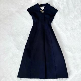 ルシェルブルー(LE CIEL BLEU)のIRENE キーラベルシェイプドレス　ネイビー　アイレネ　ワンピース　ロング　紺(ロングワンピース/マキシワンピース)