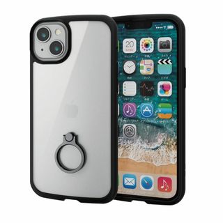 【数量限定】エレコム iPhone 14 Plus ケース カバー リング付き (その他)