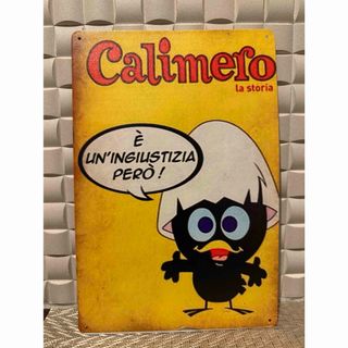 訳あり新品　カリメロ　ブリキ看板