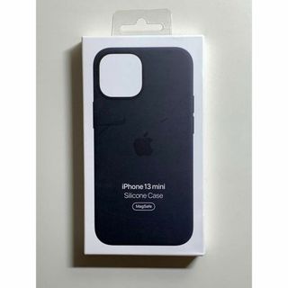 【新品】純正 iPhone 13 mini シリコンケース・ミッドナイト①