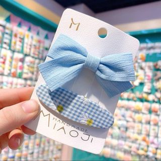 【104】ヘアピン　ヘアクリップ　お花　バレッタ 韓国　可愛い　お洒落　布　ピン