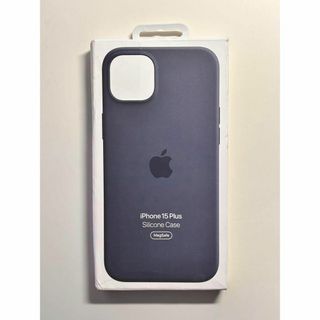 【新品】純正 iPhone 15 Plus シリコンケース・ストームブルー②