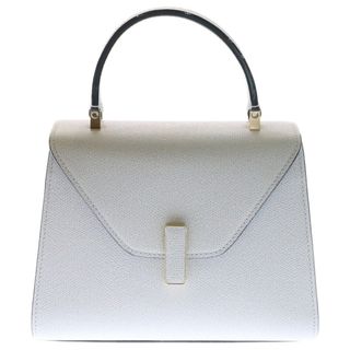 ヴァレクストラ(Valextra)のValextra ヴァレクストラ ミニ イジィデ 2wayバッグ グレー レザー ハンドバッグ ショルダーバッグ(ショルダーバッグ)