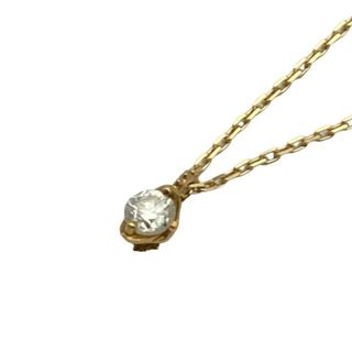 ノジェス(NOJESS)のNOJESS(ノジェス) ネックレス美品  - K18YG×ダイヤモンド 1Pダイヤ/0.10カラット(ネックレス)