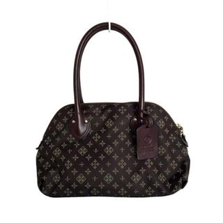 ラシット(Russet)のrusset(ラシット) ハンドバッグ美品  - ダークブラウン×ダークグレー×グレーベージュ レザー(ハンドバッグ)