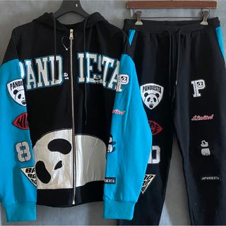 新品 パンディエスタ PANDIESTA セットアップ スウェット パーカー 黒