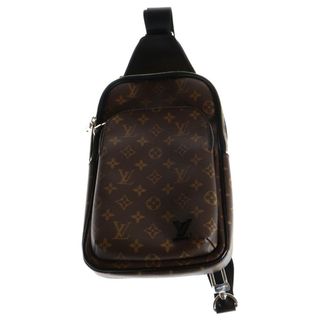 ルイヴィトン(LOUIS VUITTON)のLOUIS VUITTON ルイヴィトン モノグラムマカサー アヴェニュー スリングバッグ レザーボディバッグ ブラウン M46327(ショルダーバッグ)