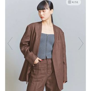 ビューティアンドユースユナイテッドアローズ(BEAUTY&YOUTH UNITED ARROWS)のノーカラージャケット(ノーカラージャケット)