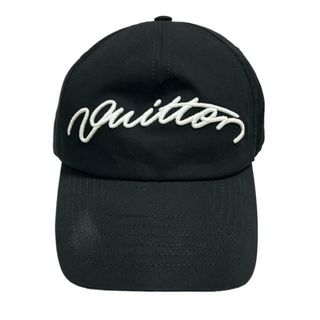 ルイヴィトン(LOUIS VUITTON)のLOUIS VUITTON(ルイヴィトン) キャップ ONE SIZE美品  キャップ・シグネチャー M5149M ノワール コットン(キャップ)